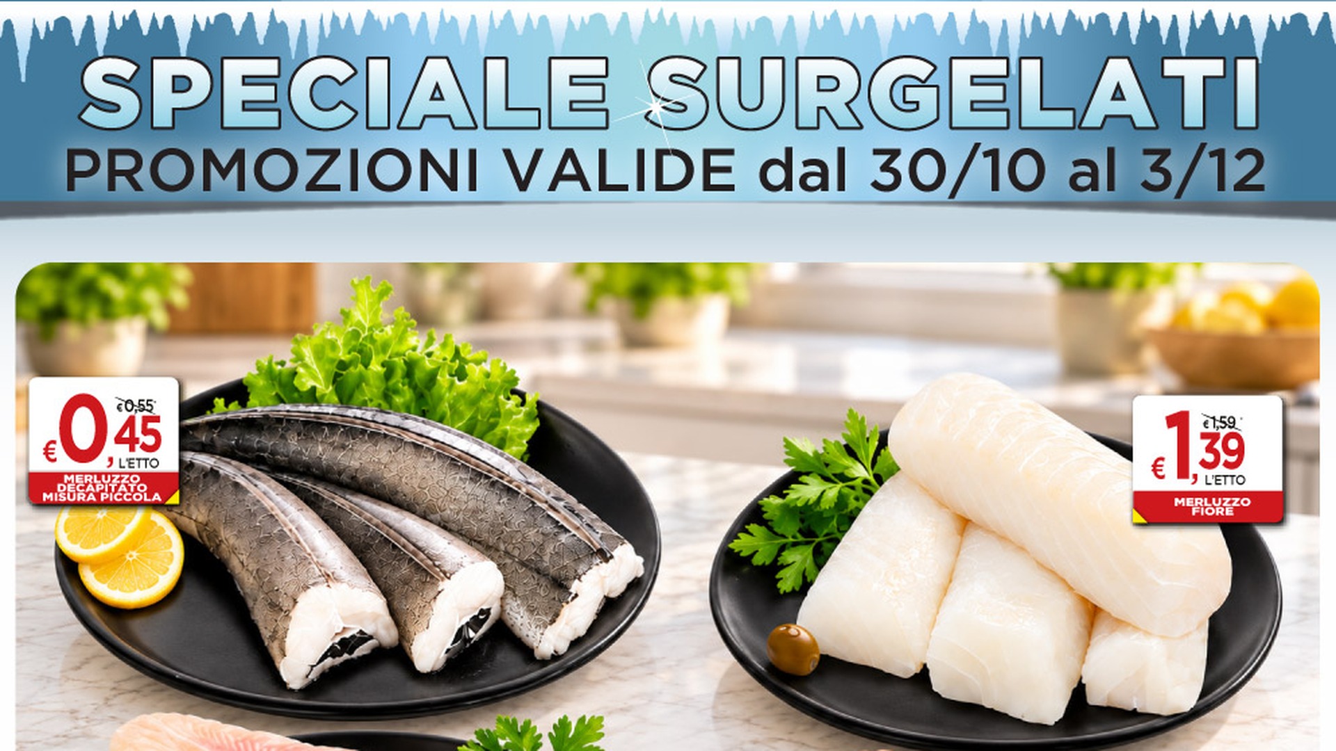 Speciale Surgelati Jero Market, promozioni valide dal 30/10 al 3/12