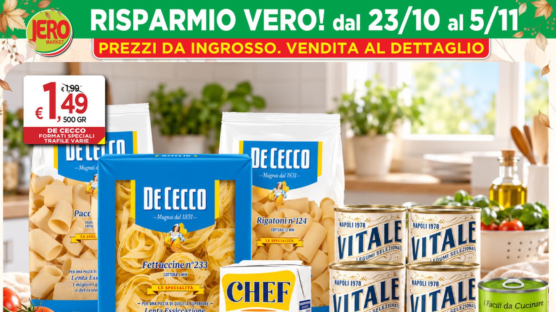 Volantino Jero Market Risparmio Vero dal 23 Ottobre al 5 Novembre 2026