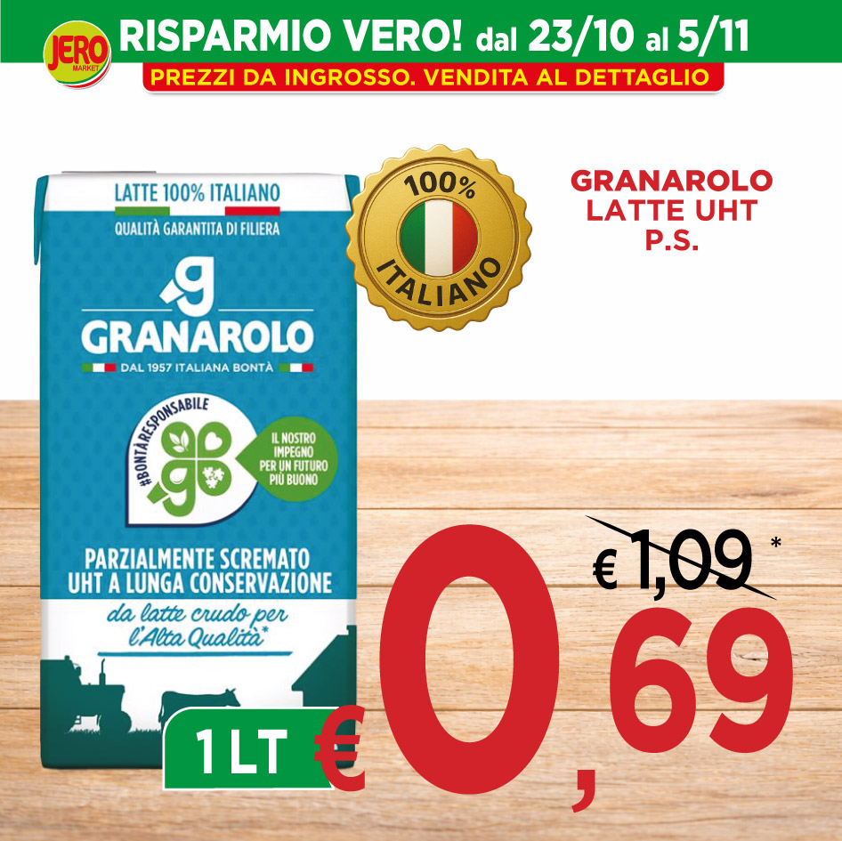 Granarolo Latte UHT parzialmente scremato