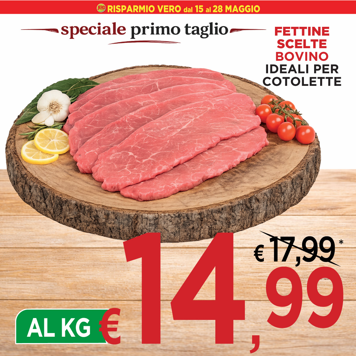 Fettine Scelte Bovino Ideali per Cotolette