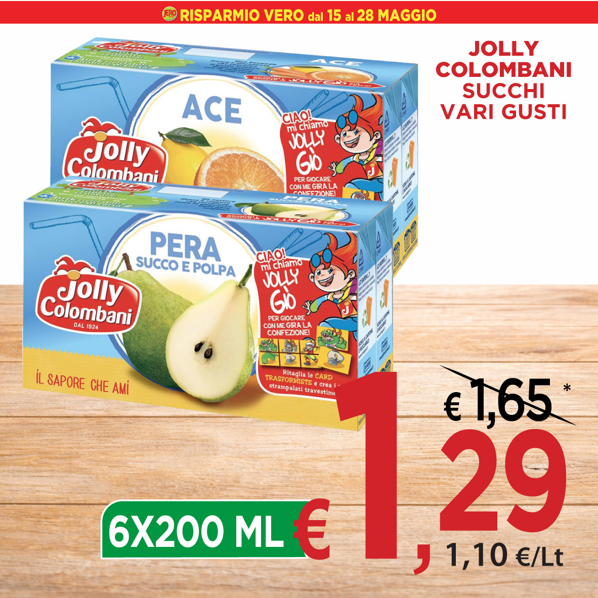Jolly Colombani Succhi Vari Gusti