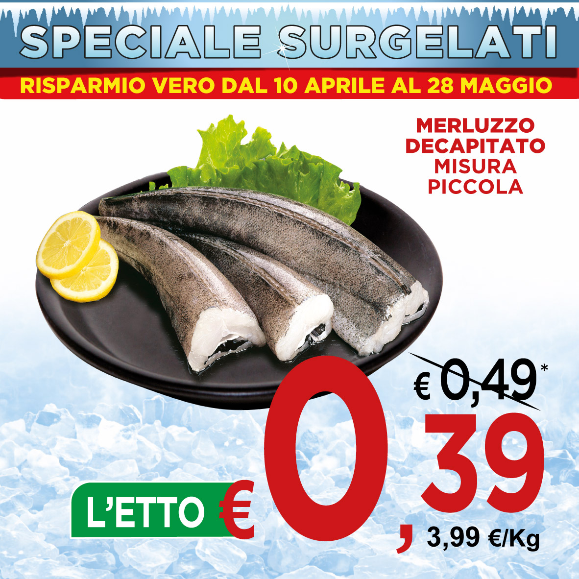 Merluzzo Decapitato Misura Piccola