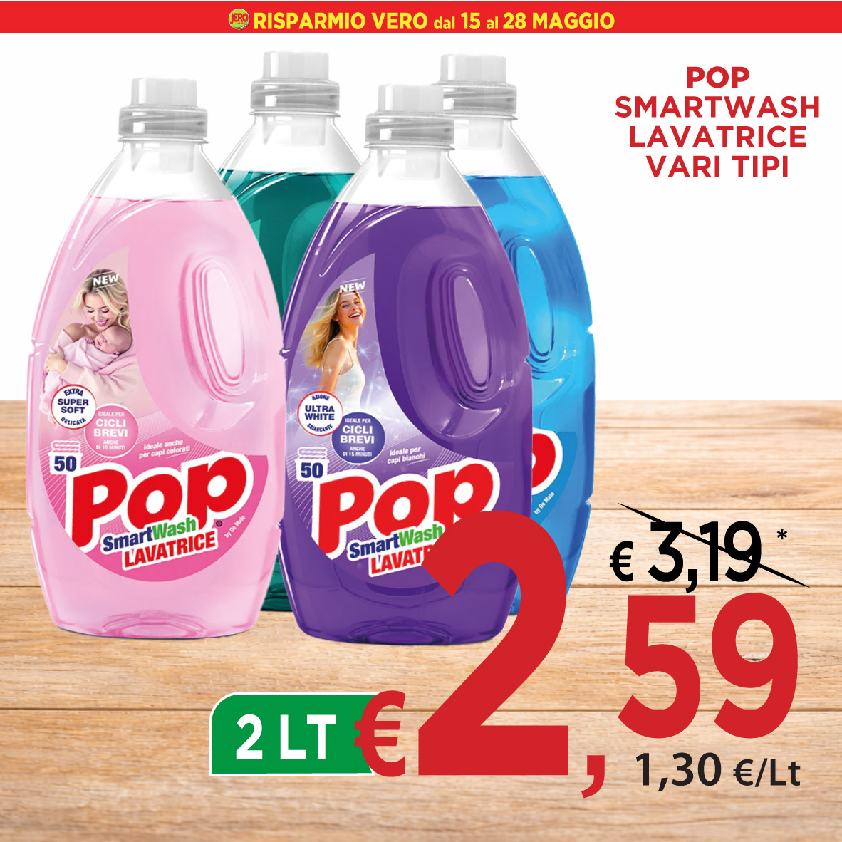 Pop SmartWash Lavatrice Vari Tipi